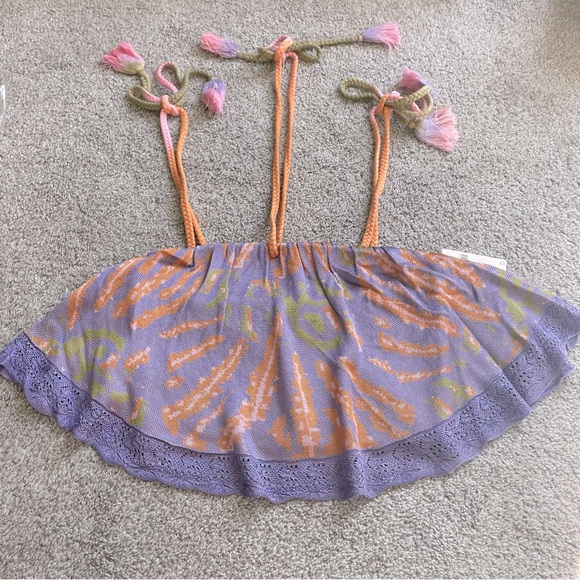 Anthropologie knit flounce tank sz L - Picture 6 of 6